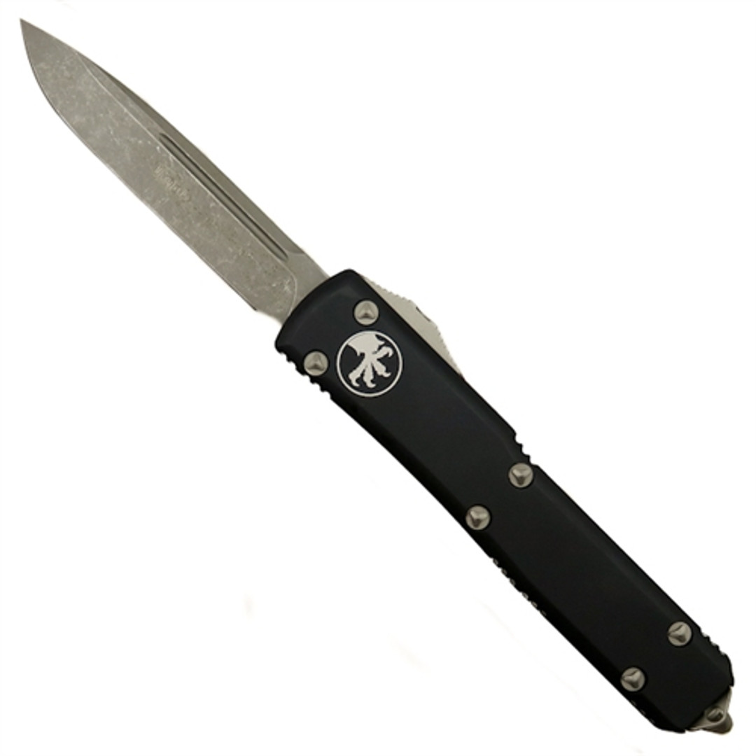 Microtech 121-10AP Contoured Ultratech S/E OTF Auto Knife, Apocalyptic Stonewash Blade