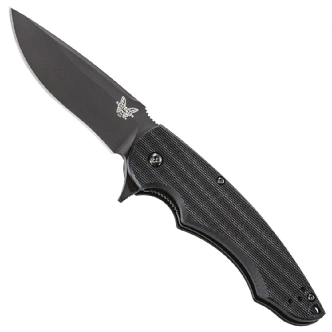 Benchmade 320BK Precinct Flipper Knife, 154CM Black Blade