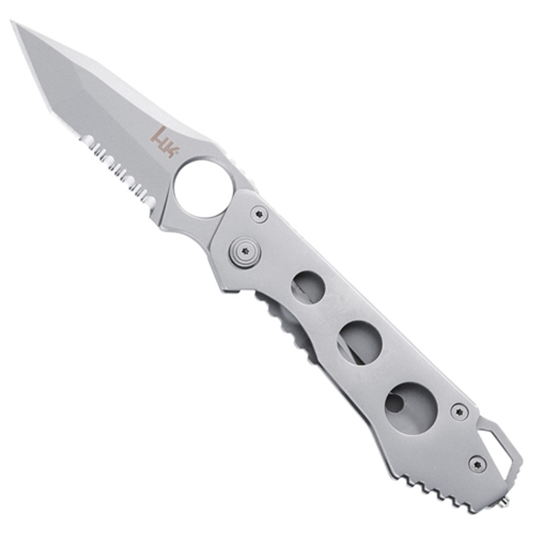 Benchmade H&K Grey 14447SG Ally Folder Knife, Tanto Combo Blade