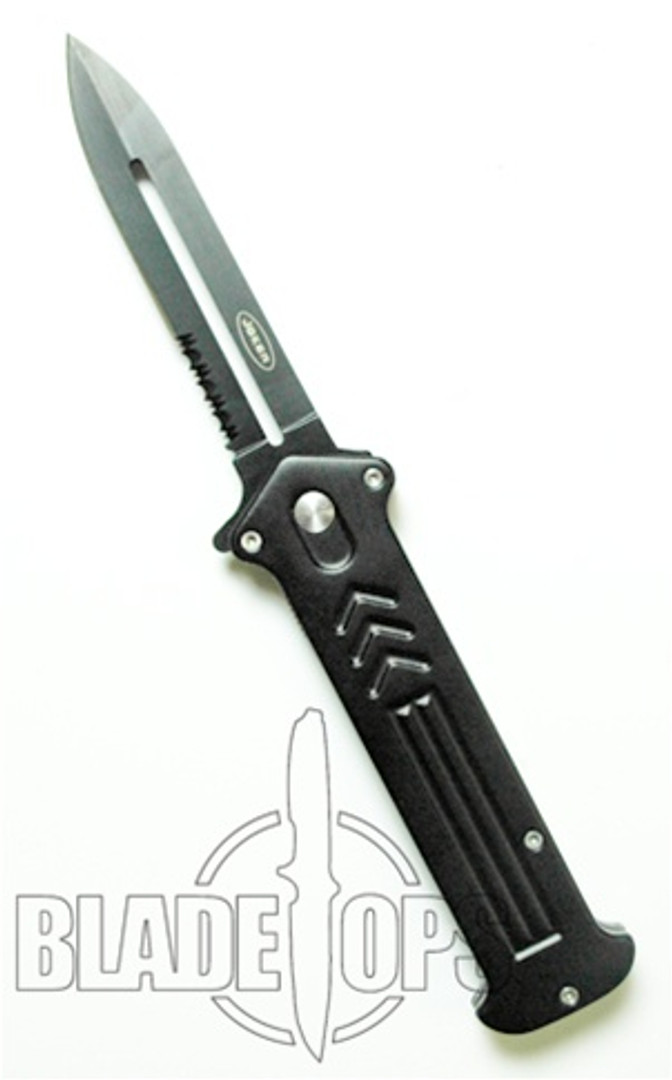 Black Joker Spring Assist Tactical Knife, Side Open, P/S, Large