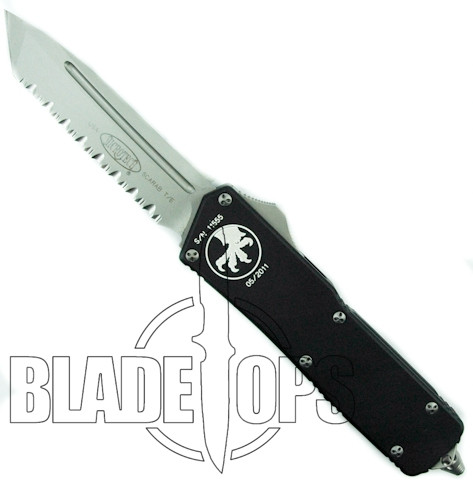 Microtech Executive Scarab Out the Front Knife, Tanto Bead Blast  Full Ser Blade, 108-9