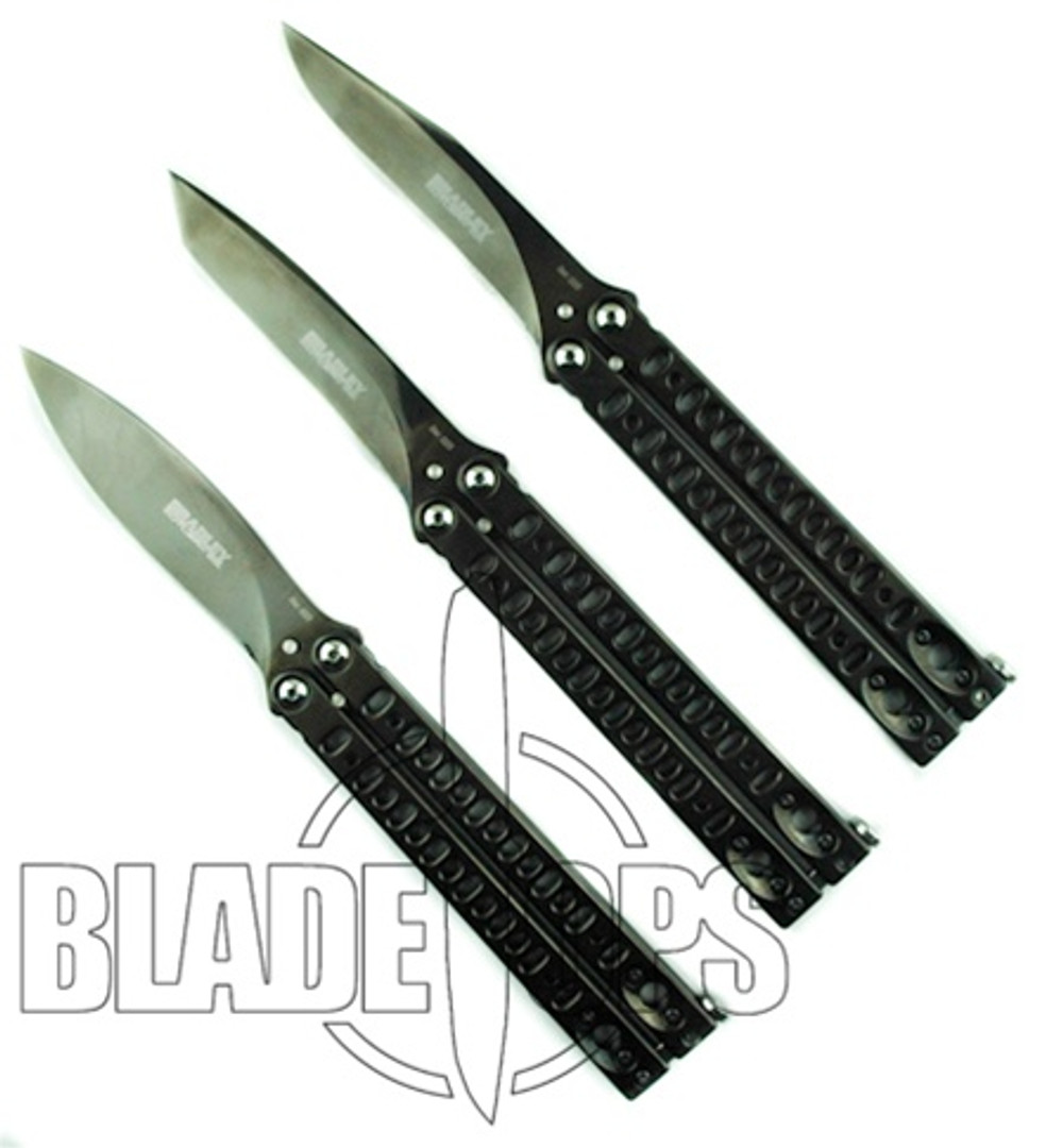 Bradley Kimura Butterfly Knife Set, Limited Polished Black, II, III, and IV