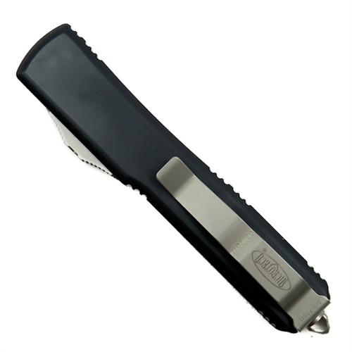 Microtech 123-10 Contoured Ultratech T/E OTF Auto Knife, Stonewash Blade REAR VIEW