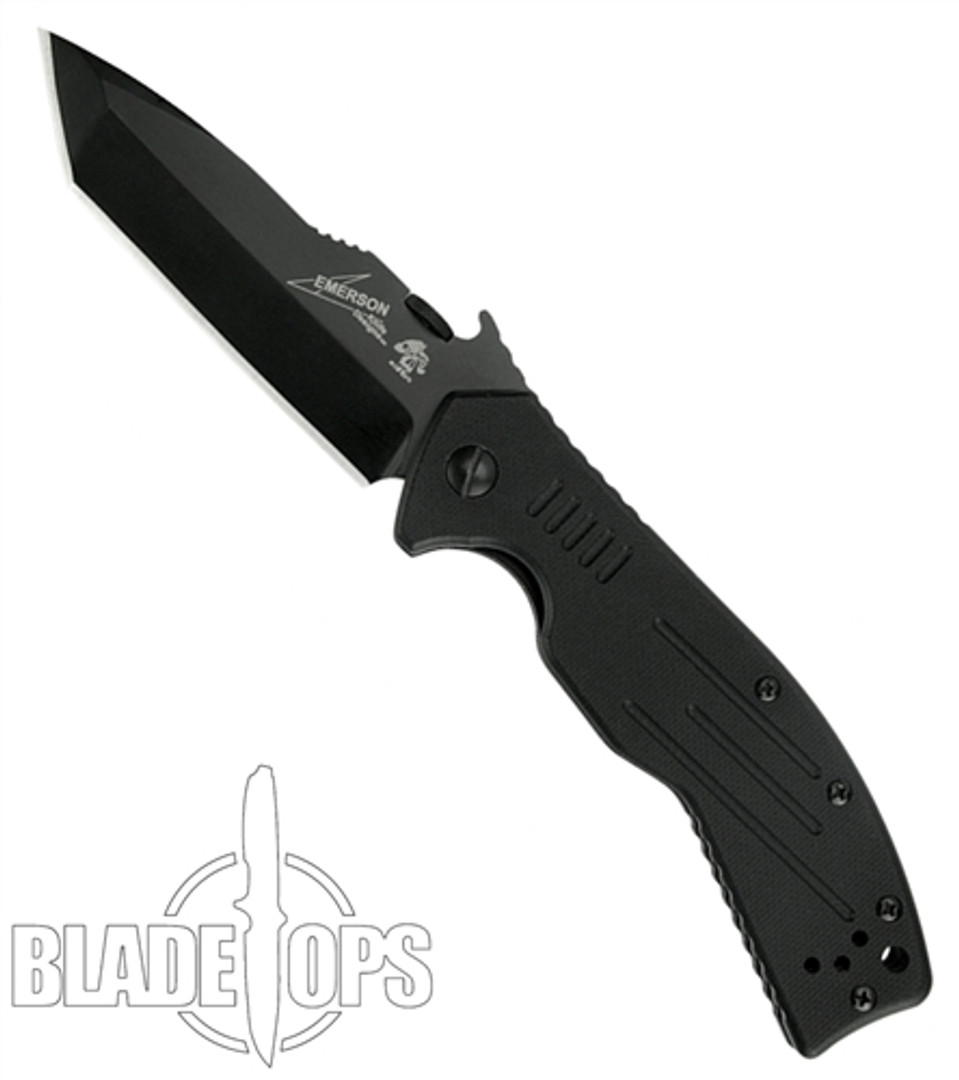 Kershaw Emerson CQC-8K Knife, Black Tanto Point Blade