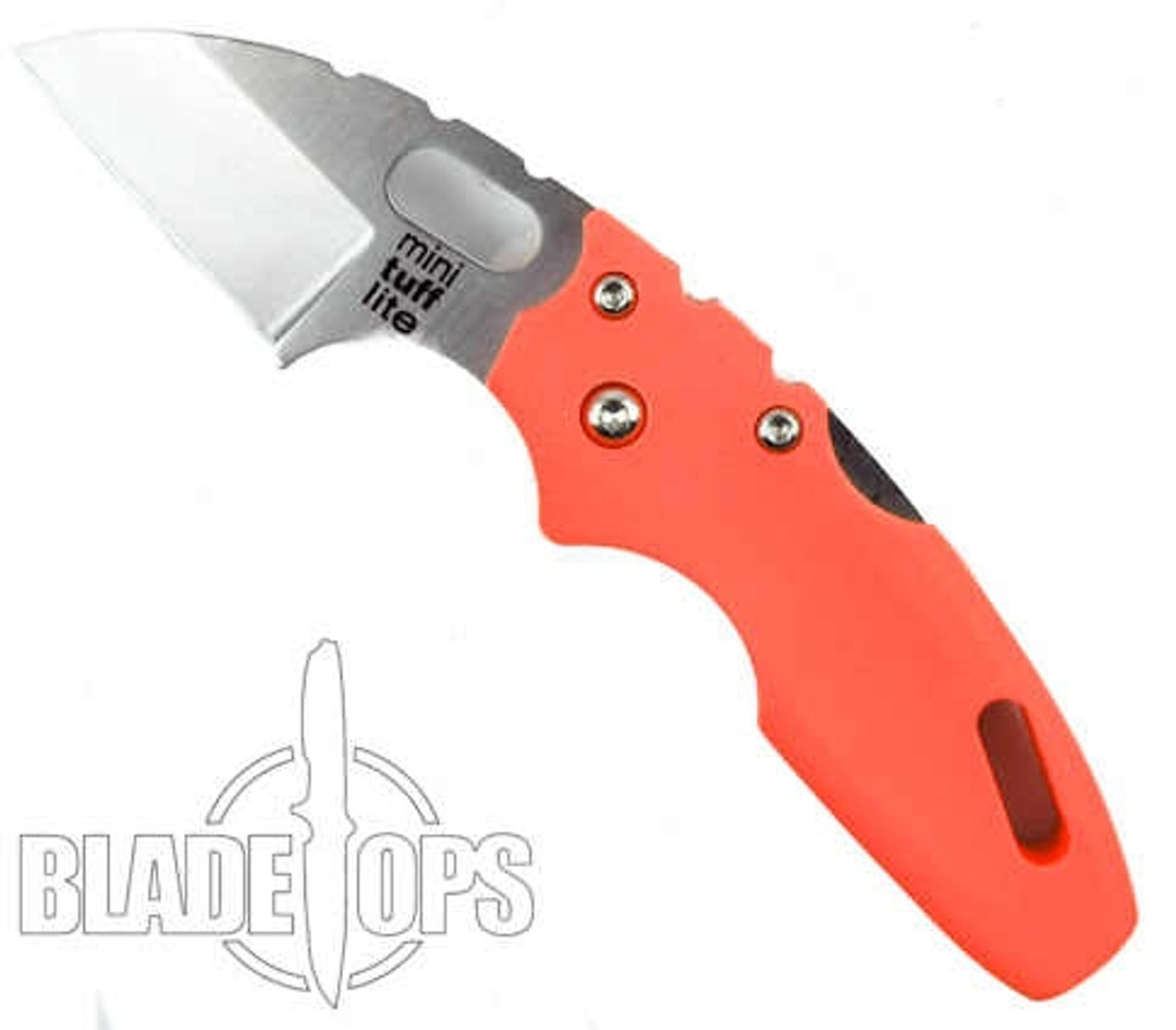 Cold Steel Orange Mini Tuff Lite, Plain Edge, 20MTY