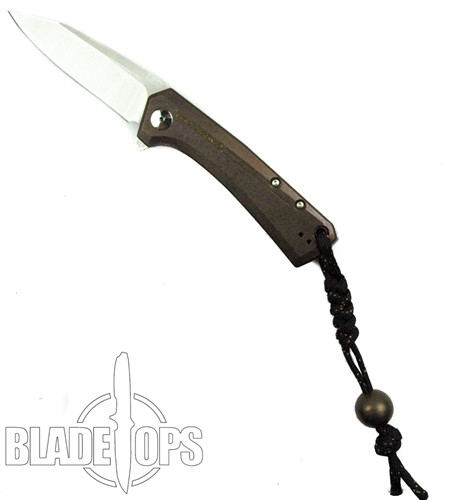 Roman08 Zero Tolerance LTC Custom Blue Anodized Rexford 0808 Flipper Knife