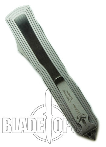 Microtech Element OTF Knife, Brushed Satin, Limited Run, Serial Number