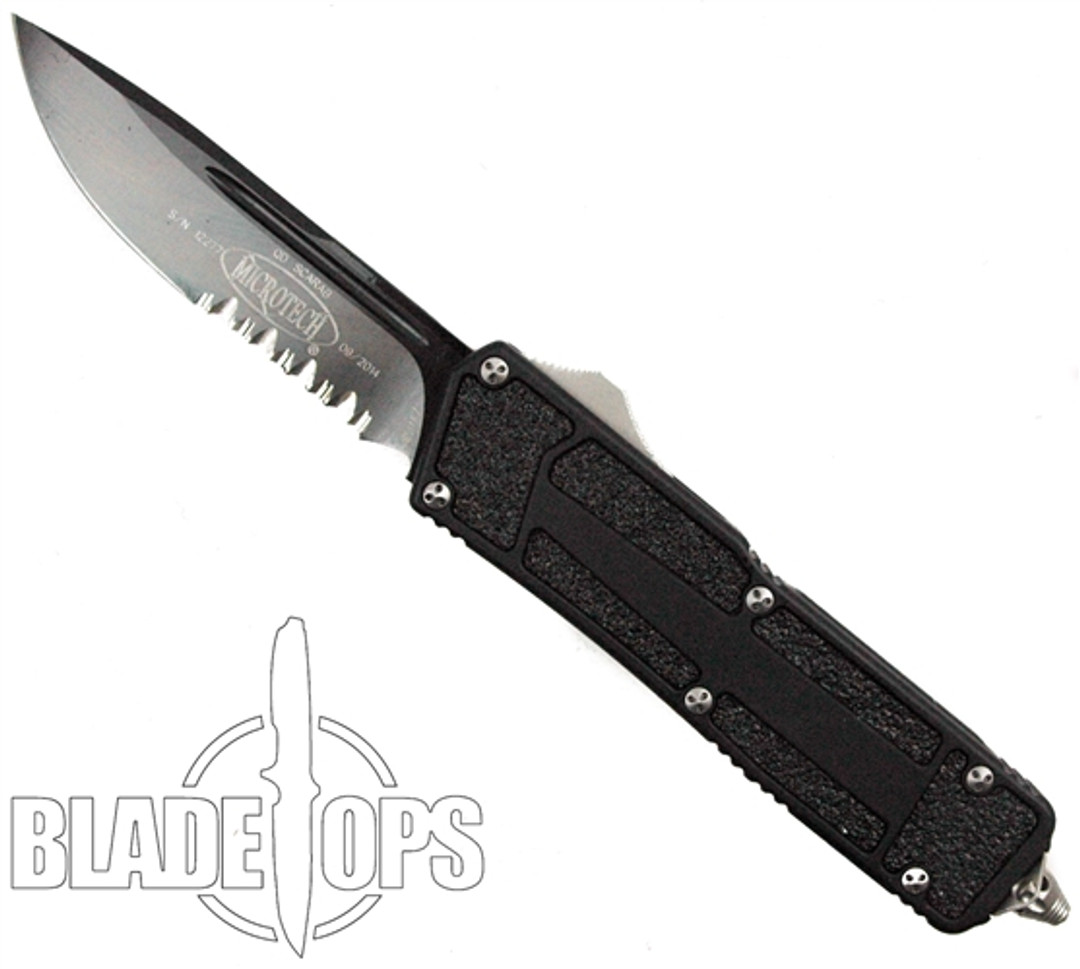 Microtech 178-2 QD Scarab S/E OTF Auto Knife, Black Combo Blade