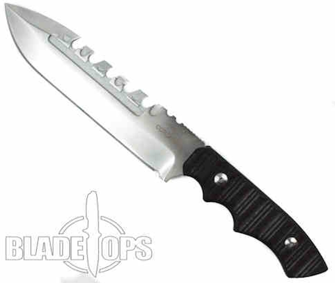 Brous Blades Coroner Fixed Blade Knife, D2 Blade, G10 Handle