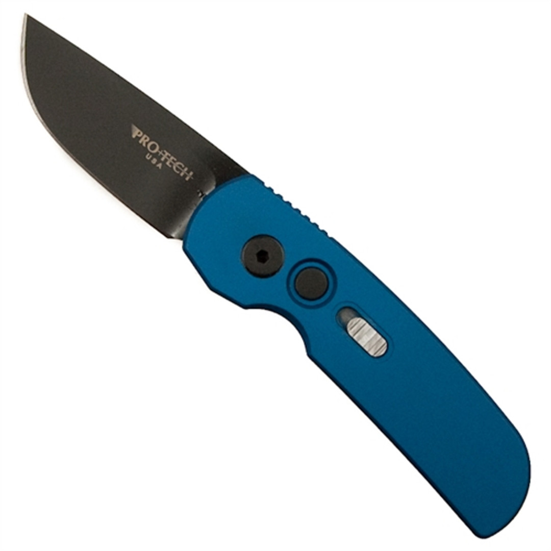 Pro-Tech 2205-BLUE Blue Calmigo Cali-Legal Auto Knife, 154CM Black Blade