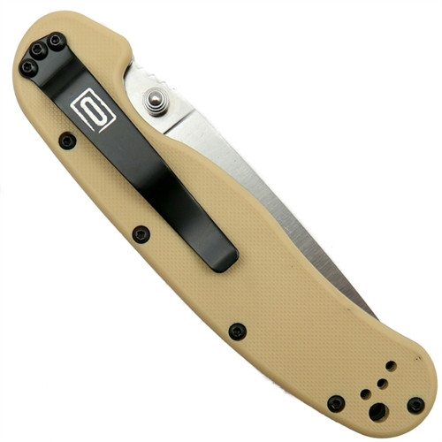 Ontario 8849DT Desert Tan RAT Model 1 Folder Knife, AUS-8 Satin