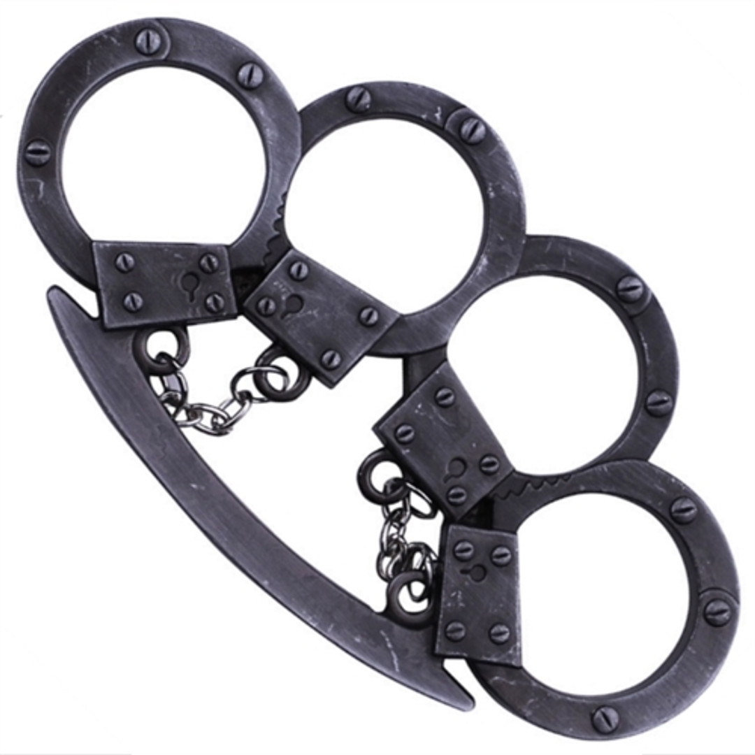 Protekt Knives PK-2449AS Handcuffs Paperweight, Antique Silver Finish