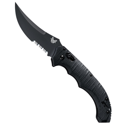 Benchmade 8600SBK Bedlam Auto Knife, 154CM Black Combo Blade