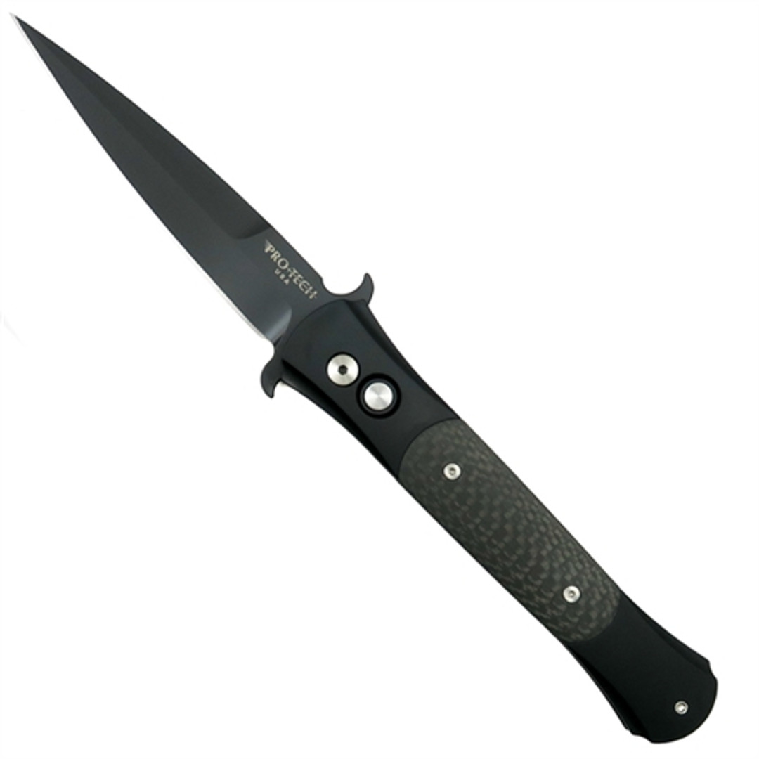 Pro-Tech 1905 Large Don Auto Knife, Carbon Fiber, 154CM Black Blade