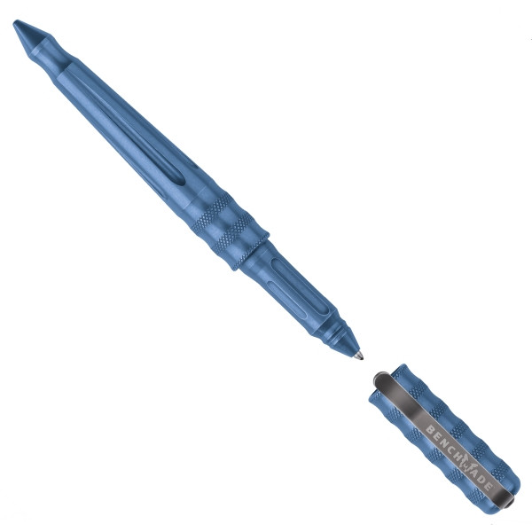 Benchmade 1100-15 Blue Titanium Pen, Blue Ink