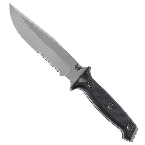 Benchmade 119S Arvensis Fixed Blade Knife, 154CM Satin Combo Blade