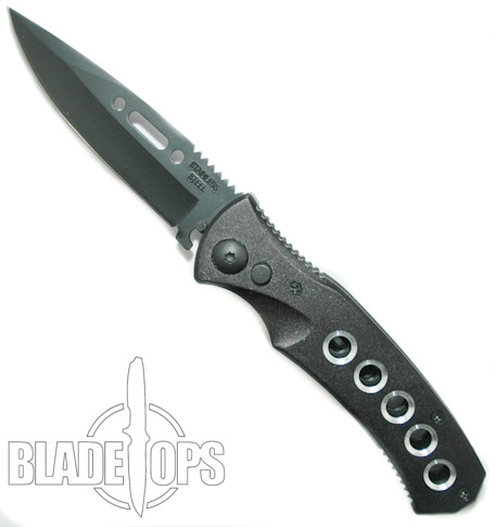 Dark Ops Auto Knife, Modified Clip Point Blade