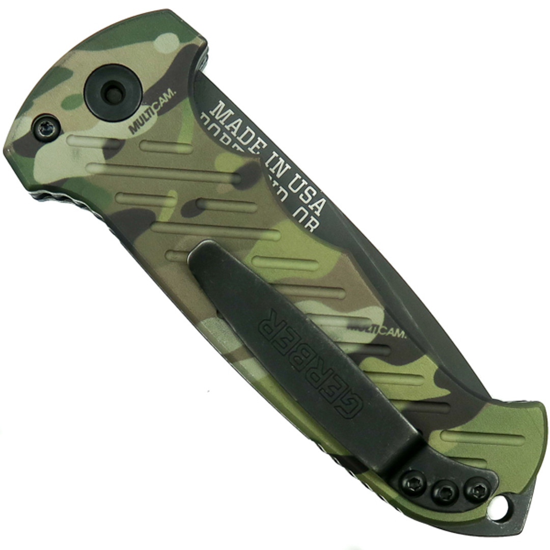 Gerber 30-001600 MultiCam 06 Auto Knife, CPM-S30V Black Blade