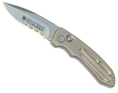 Smith & Wesson Extreme Ops Auto Conversion, Champagne Serrated