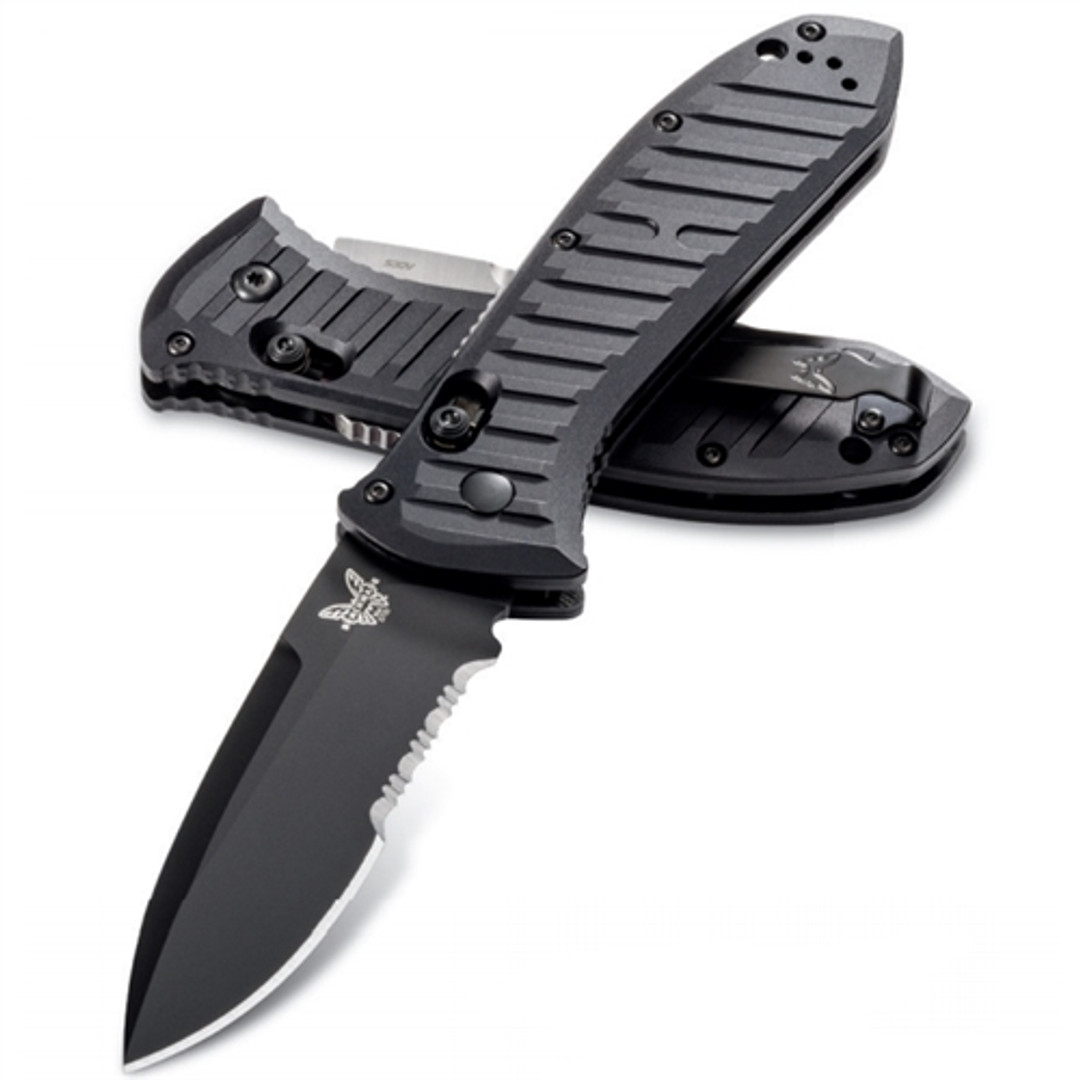 Benchmade 5700 Presidio II Auto Knife, CPM-S30V Satin Blade REAR VIEW