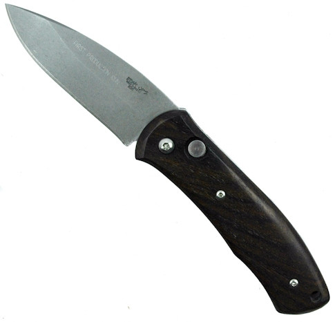 Bear OPS AC-100-CB2-P Automatic Knife, Bead Blast Plain Blade, Cocobolo Handle