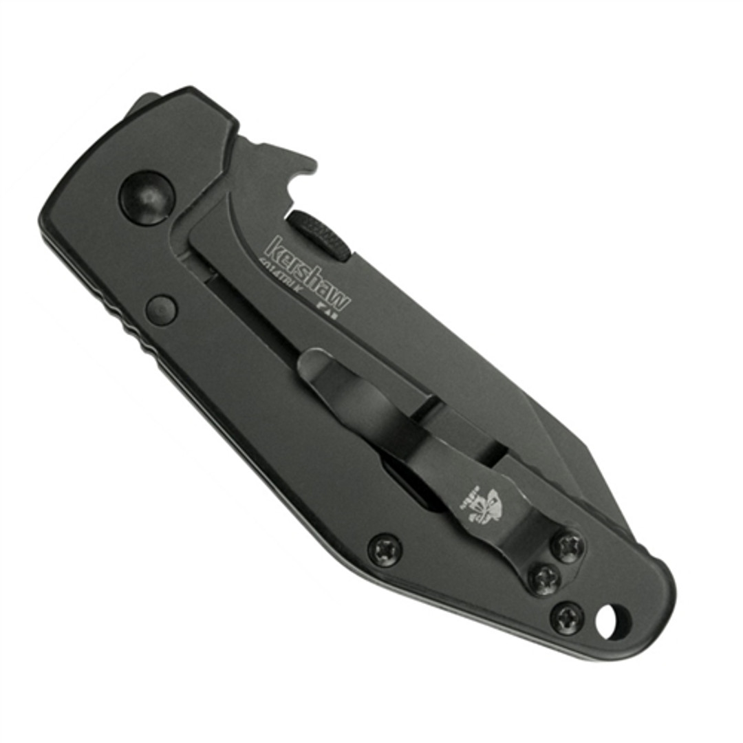 Kershaw Emerson CQC-3K Knife, Black Tanto Point Blade