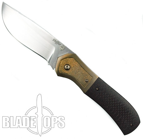 Doc Shiffer Custom Recon Folder Knife, Carbon Fiber Handle