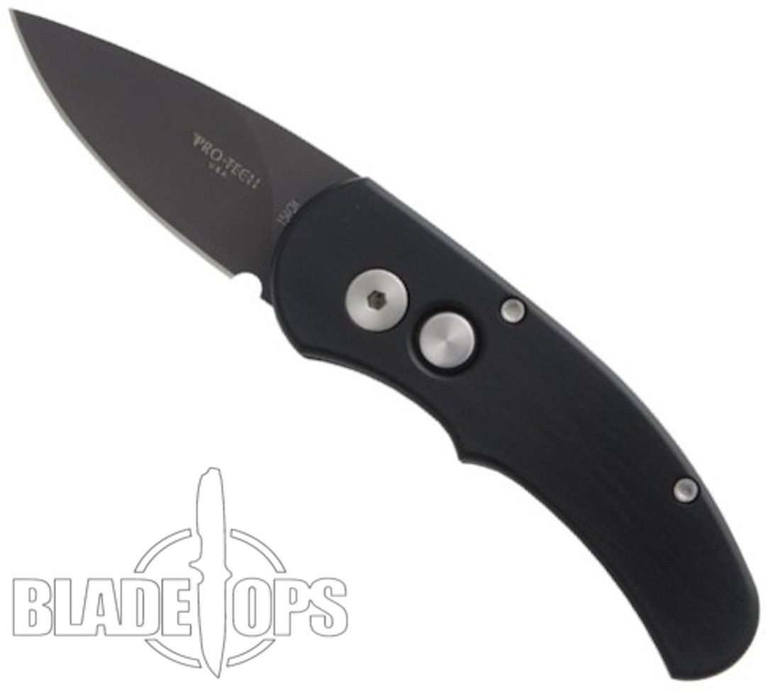 Pro-Tech 4415 Runt J4 Cali-Legal Auto Knife, 154CM Black Blade