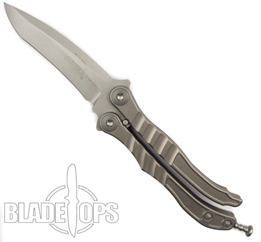 Microtech Metalmark Balisong Knife, Bead Blast Blade MT170-7