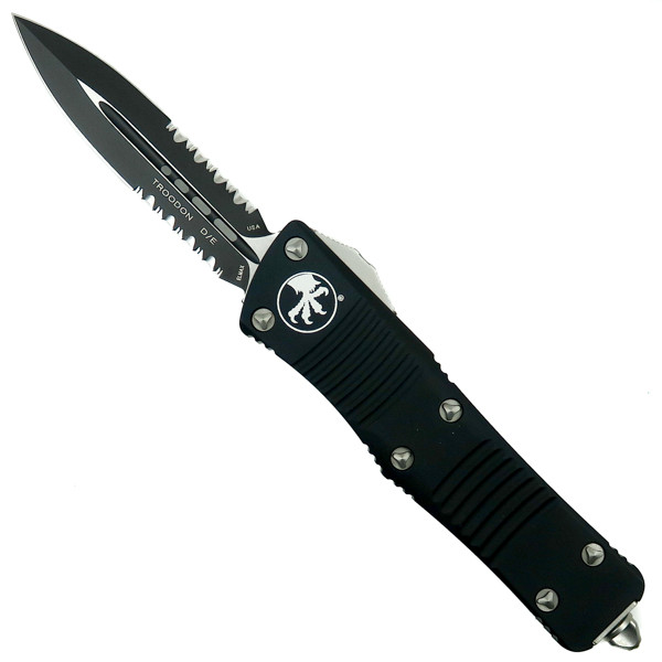 Microtech 138-2 Troodon D/E OTF Auto Knife, Black Combo Blade