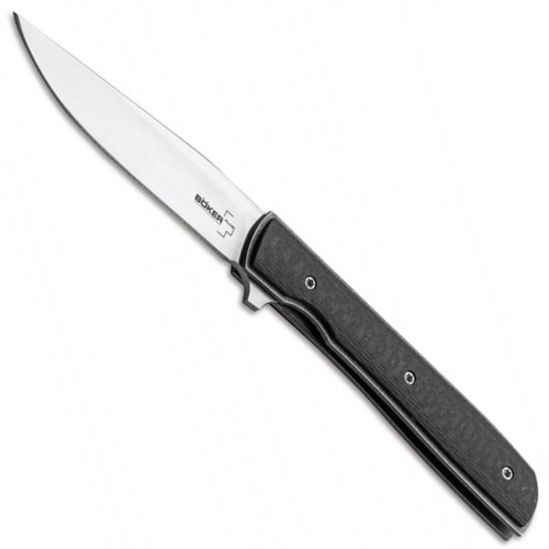 Boker Plus 01BO783 Petite Urban Trapper Carbon Fiber Flipper Knife