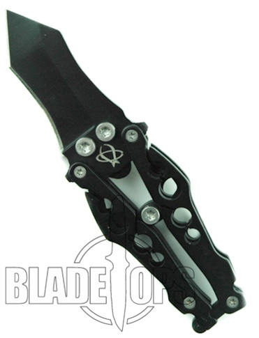 Mantis Bottleneck Knife, Black Tanto Tip, BK2B