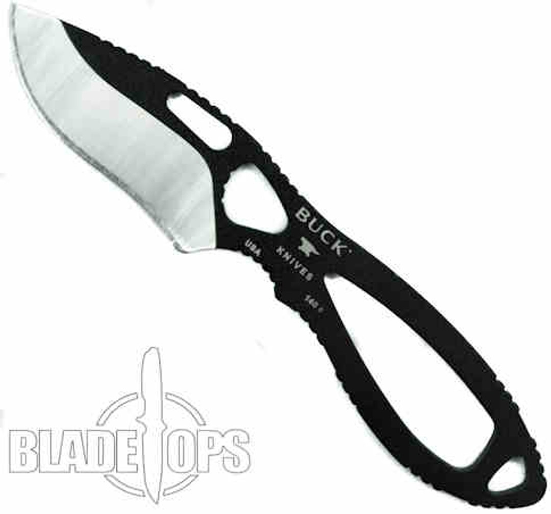 Buck 140BKS PakLite Skinner Knife, Black, Plain Blade