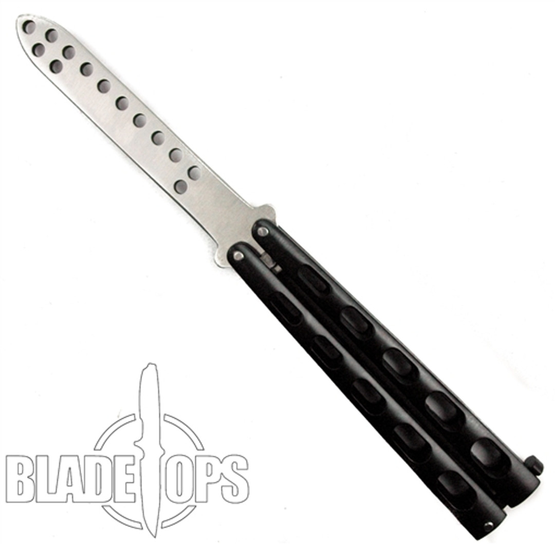 Gen Pro Trainer Butterfly Knife, Practice Balisong, Black Handle