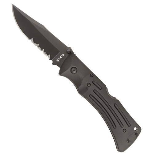 KA-BAR MULE Folder Knife, Lockback, Serrated Edge, KA3051