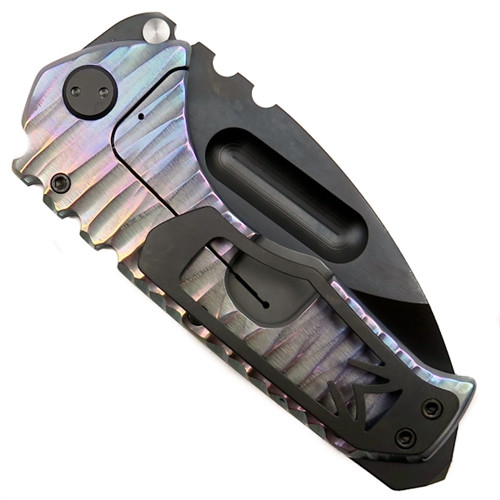 Medford Knife & Tool MK13DPD-02AN Spectrum Praetorian Titanium Folder Knife, D2 Black Blade