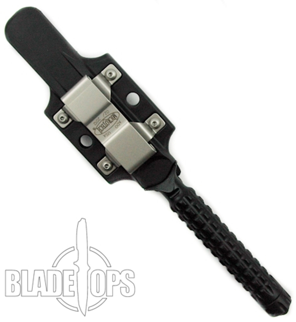 Microtech ADO Fixed Blade Knife, Dual Edge Black Blade, 115-1