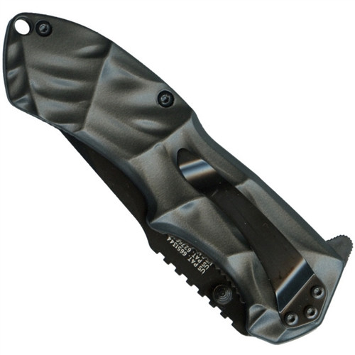 Smith & Wesson Small Black Ops Spring Assist Knife, Black Tanto Blade