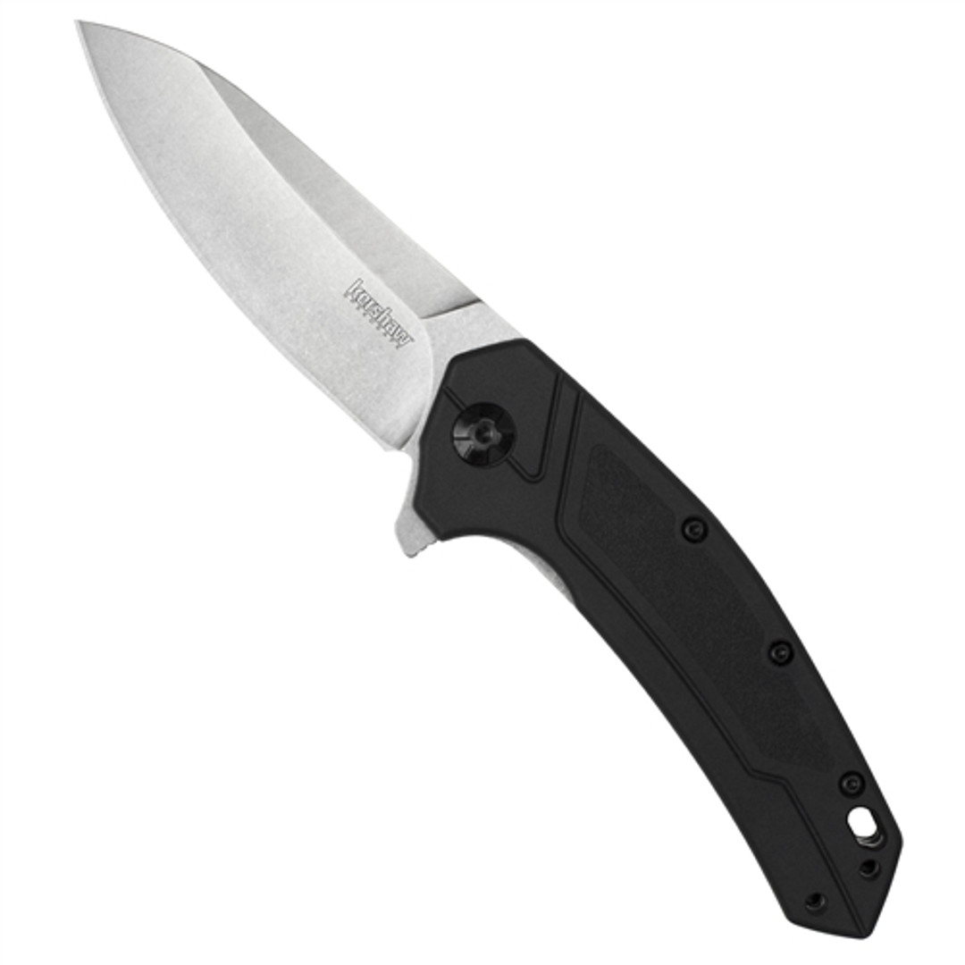 Kershaw Rove Flipper Assist Knife, Liner Lock, Stonewash Plain Blade