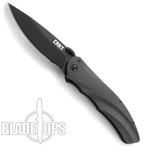 CRKT 7030K Argus Assist Knife, Black Drop Point Blade