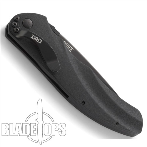 CRKT 7030K Argus Assist Knife, Black Drop Point Blade