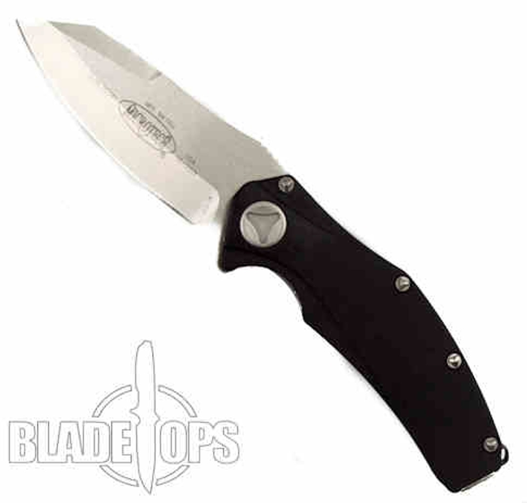 Microtech Mini Matrix Flipper Knife, Satin Plain Blade