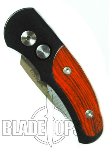 Pro-Tech J4 Cali-Legal Auto Knife, Cocobolo, Satin Plain Blade, PT4406C