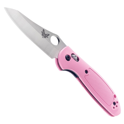 Benchmade 555HG-PNK Pink Mini Griptilian Sheepsfoot Folder Knife