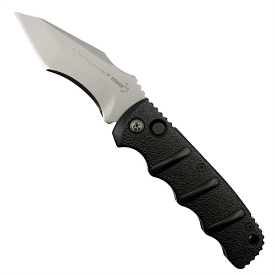 Boker Kalashnikov Recurve Tanto Auto Knife, AUS-8 Bead Blast Blade