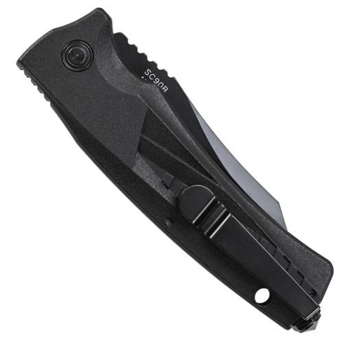 Schrade 90 Tactical Auto Knife, AUS-8 Black Blade