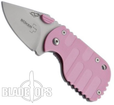 Boker Plus Chad Los Banos Pink Subcom Folder Knife, 01BO593