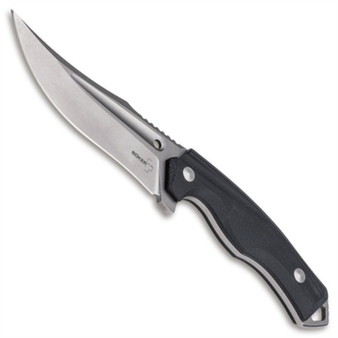 Boker Plus 02BO771 Masada Fixed Blade Knife, D2 Stonewash Blade