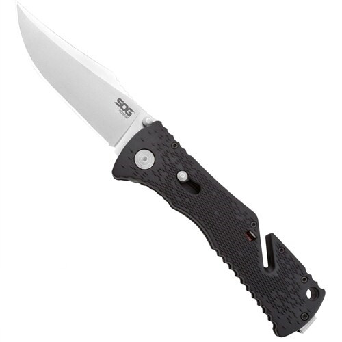 SOG Trident TF2 Spring Assist Knife, Plain Satin Finish