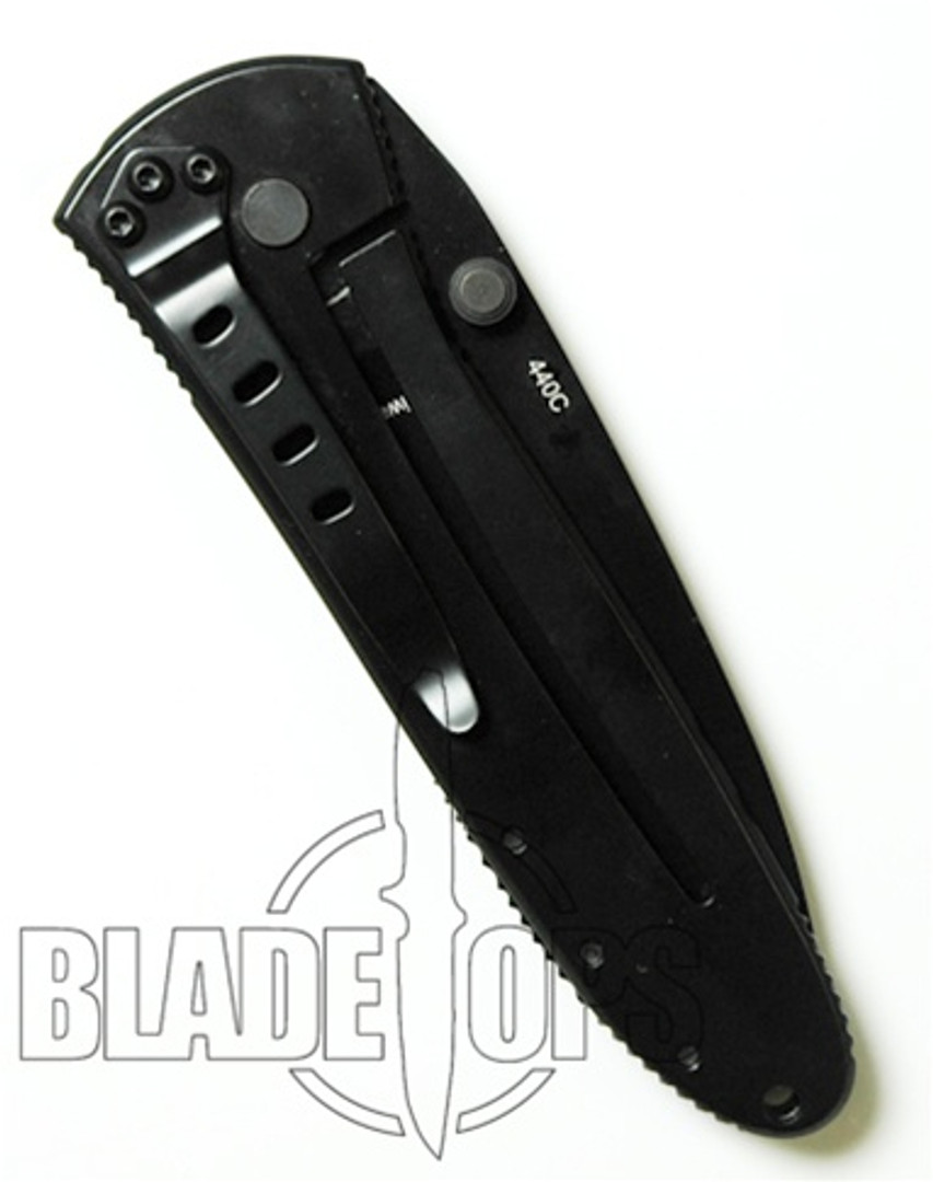 Benchmade H&K Monochrome Steirer Eisen Manual Folder Knife, Drop Point, 14320BK